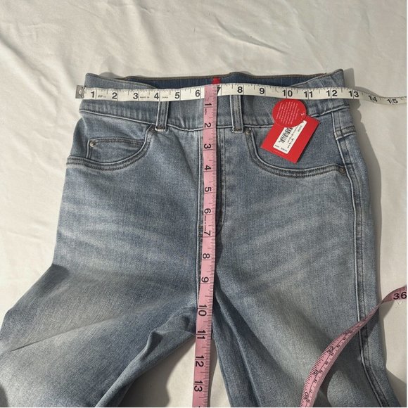 NWT $128 Spanx [ XS ]‎ Distressed Skinny Jeans in Light Vintage Wash Blue - Picture 13 of 15